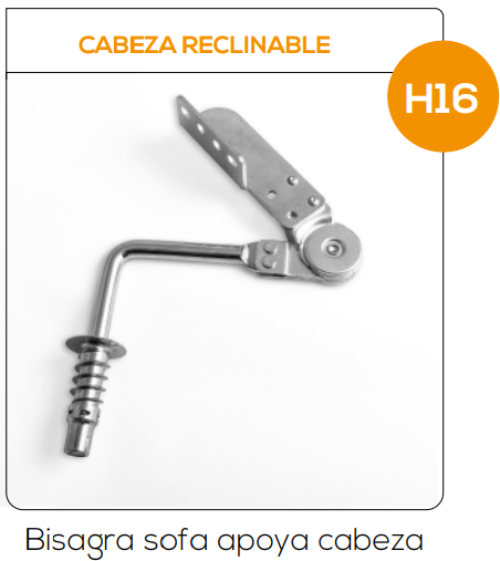 Cabeza Reclinable - Bisagra sofá apoya cabeza